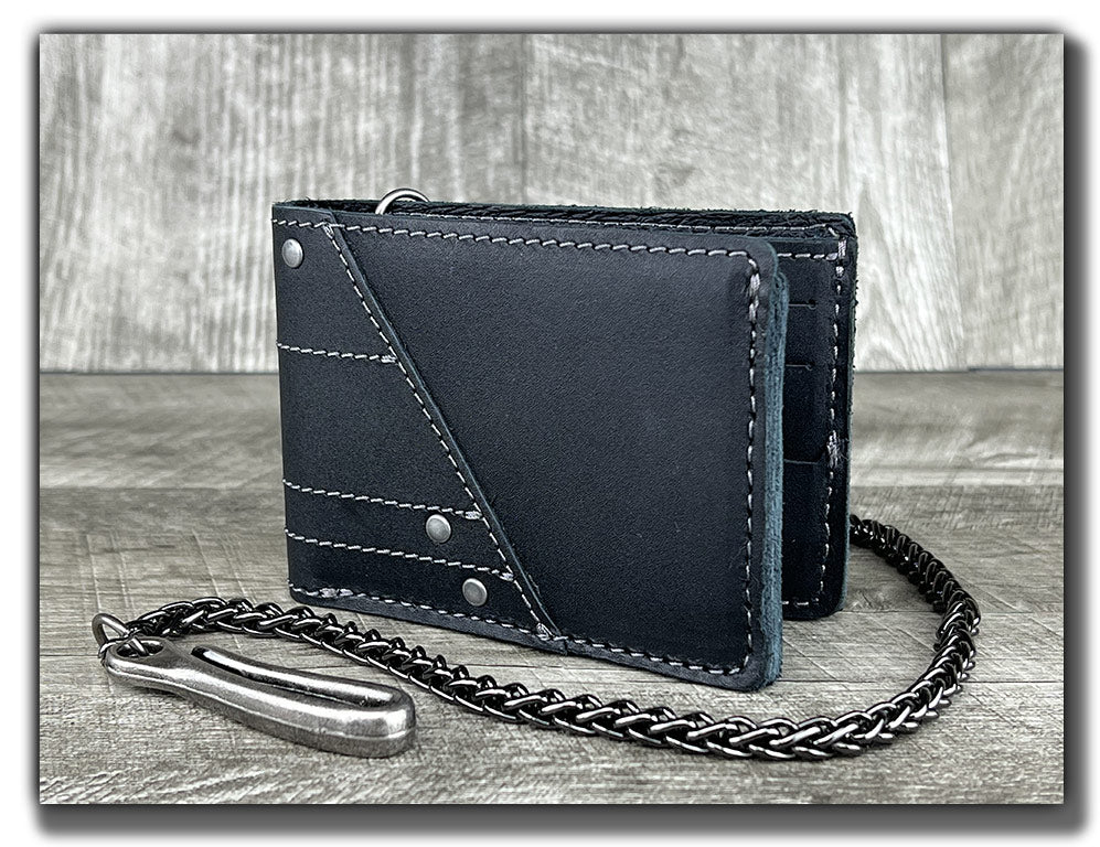 Leather Chain Wallet for Men