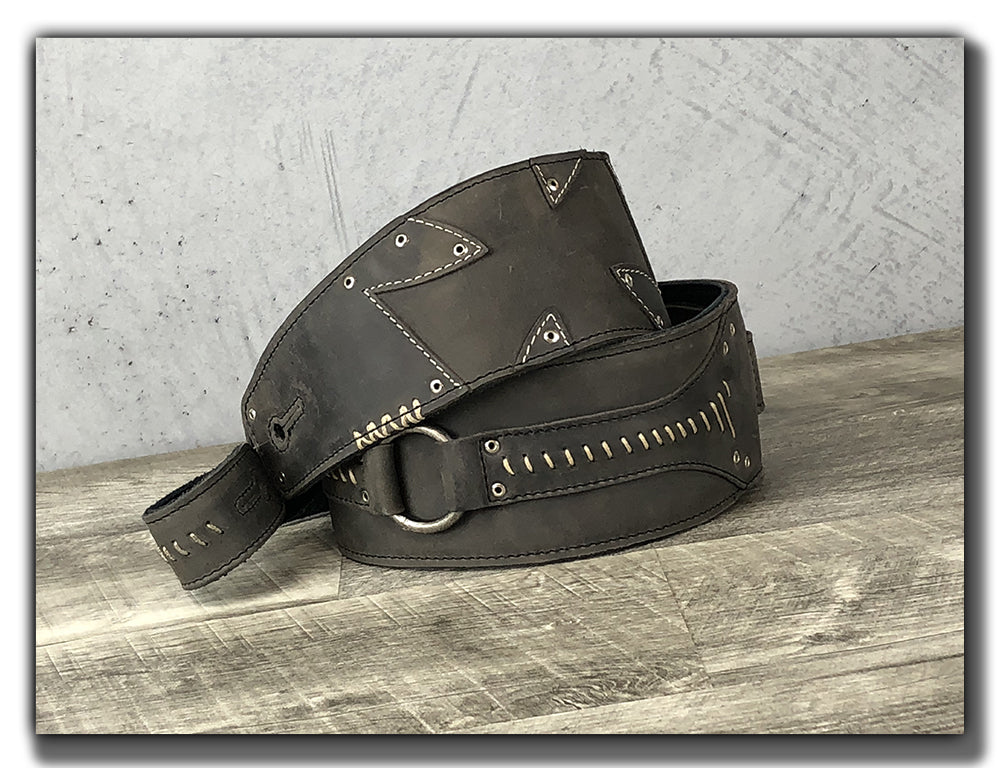 http://www.anthologygearwear.com/cdn/shop/products/leather-guitar-strap-rock-metal-cross-coiled.jpg?v=1607294534