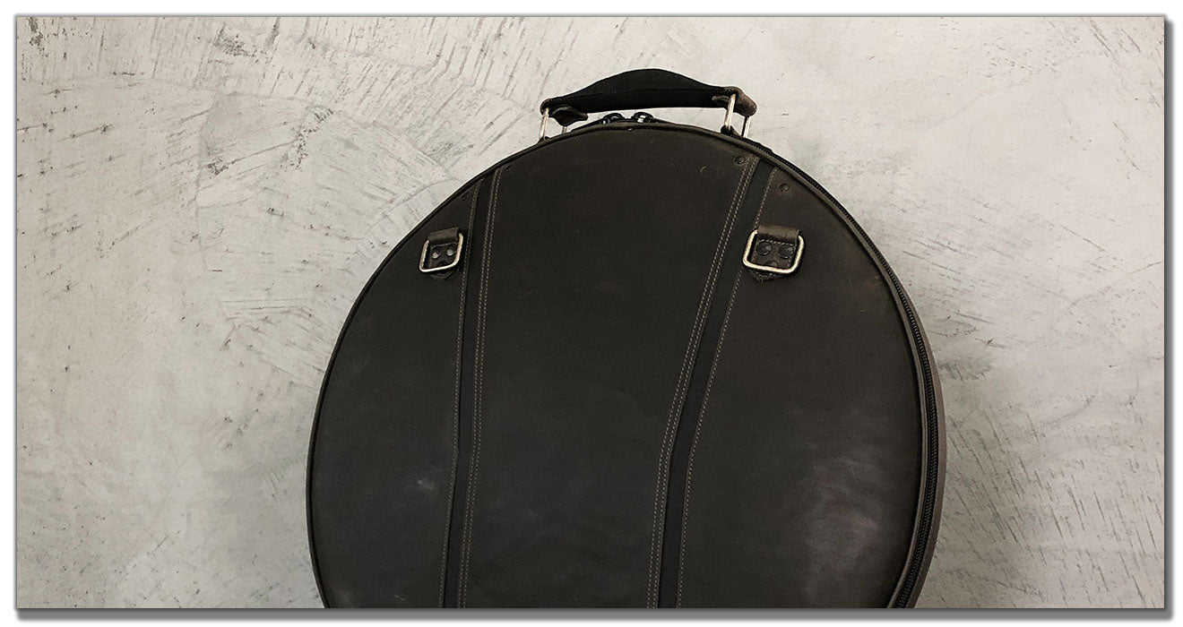 Leather cymbal bag