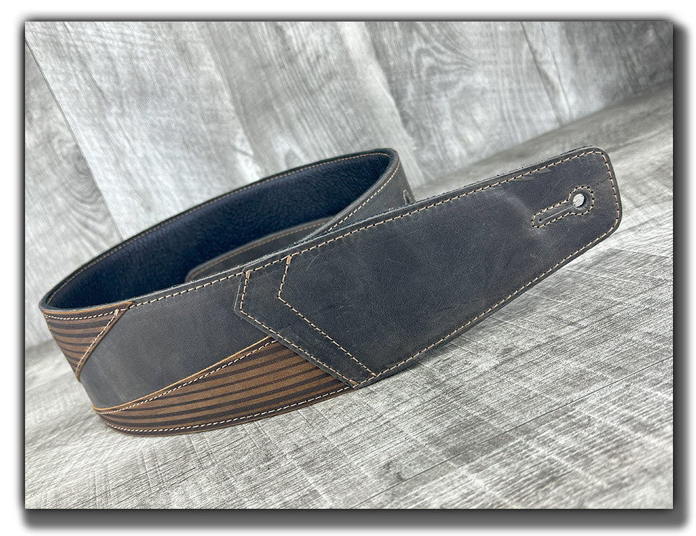 Leather Guitar Strap, 100 Year Warranty