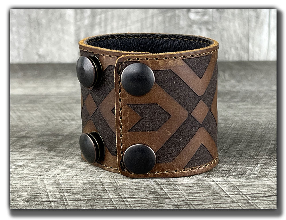 Leather on sale cuff band