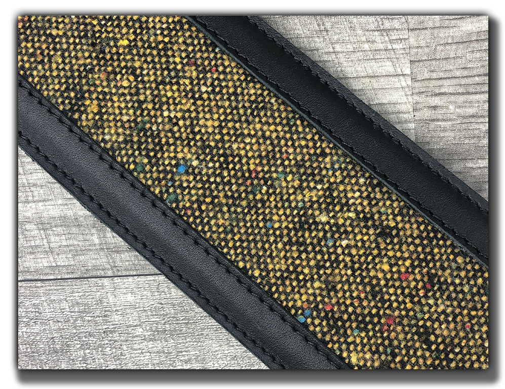 Glitch - Carbon Black Leather Guitar Strap