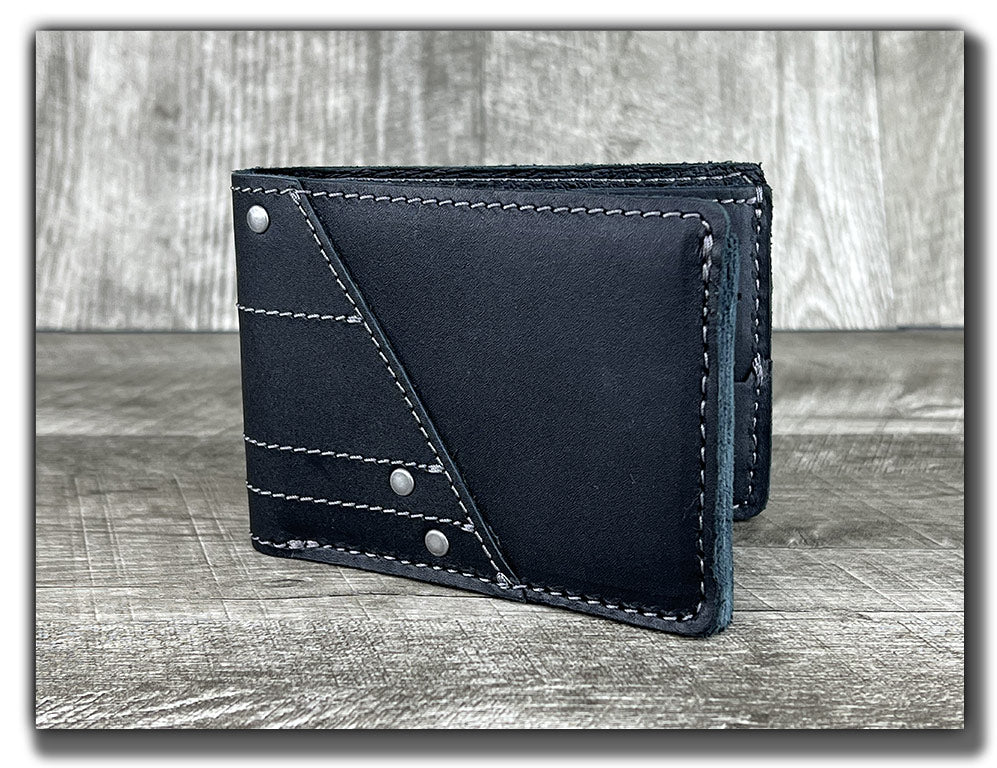 Real Leather Mens Biker Card/Money Long Wallet Purse W/Jeans Key Chain