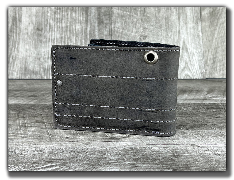 Chain Wallet with Guitar Pick Slots (With or Without Chain) - Carbon Black