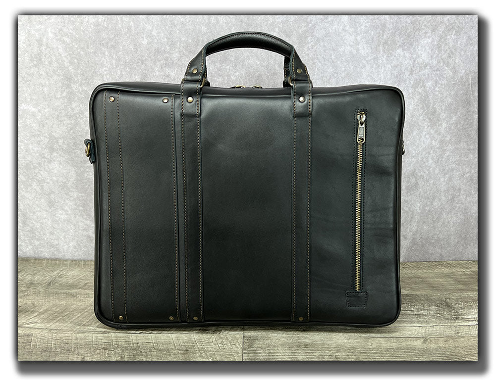 Executive New Leather Laptop Bag Briefcase Business Office Work