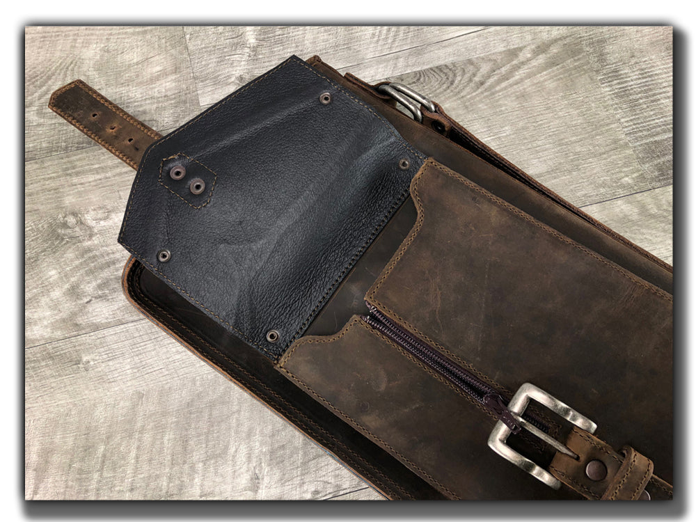 “The Seville” Drum Stick Bag - Whiskey Brown